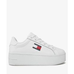 Tommy Jeans FLATFORM ESS - Sportcipő - white