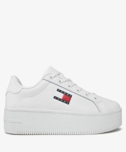Tommy Jeans FLATFORM ESS - Sportcipő - white