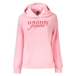   Tommy Jeans Regular Fit - Pulóver - Női - Rózsaszín - Fehér 