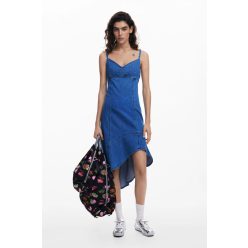 Desigual Pántos V-nyakú Farmer Ruha - Női - Kék