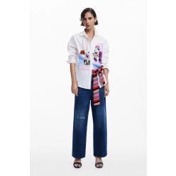   Desigual  klasszikus szabású  Mickey Mouse ing - Női - Fehér
